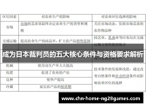 成为日本裁判员的五大核心条件与资格要求解析